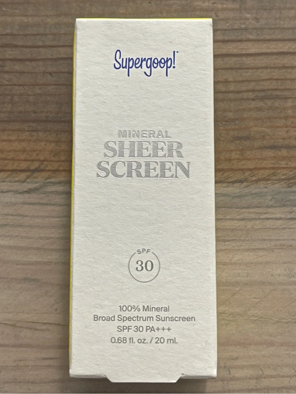 Supergoop! Mineral Sheerscreen SPF 30 — 0.68 fl oz / 20 mL